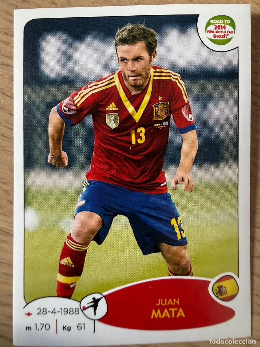 Cromos de F&uacute;tbol: 141 MATA ESPA&Ntilde;A STICKER ROAD TO 2014 14 FIFA WORLD CUP BRAZIL MUNDIAL BRASIL SIN PEGAR