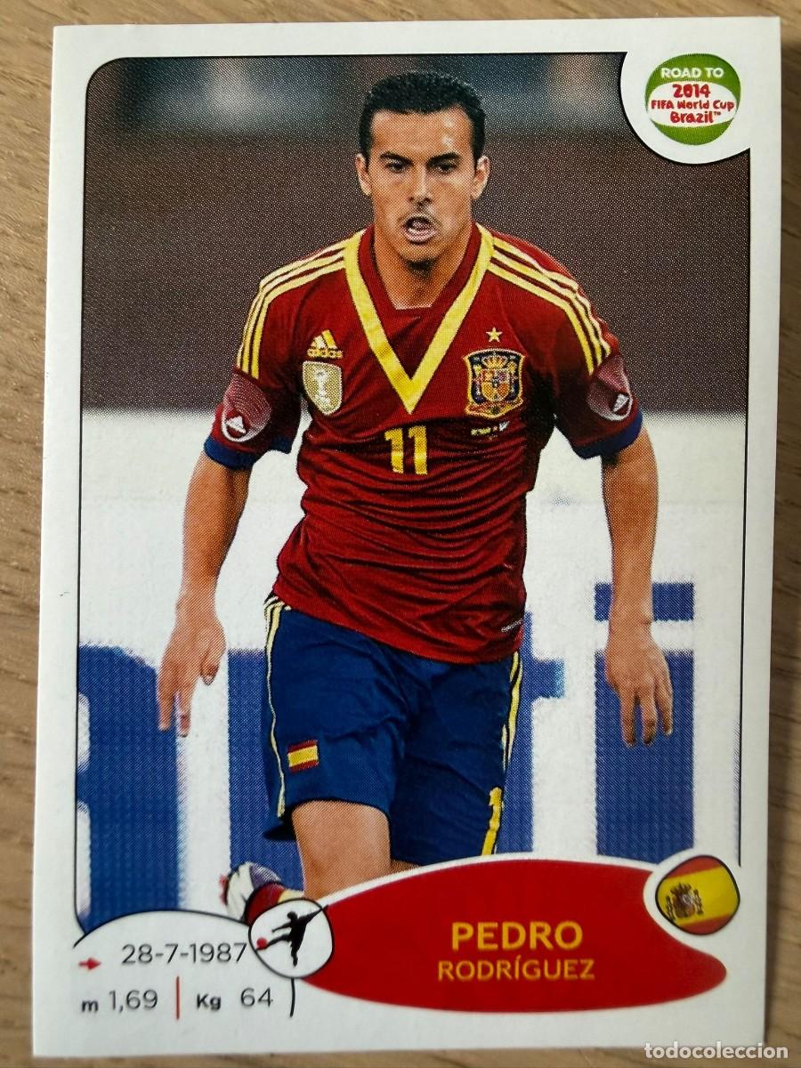 Cromos de F&uacute;tbol: 144 PEDRO PEDRITO ESPA&Ntilde;A STICKER ROAD TO 2014 14 FIFA WORLD CUP BRAZIL MUNDIAL BRASIL SIN PEGAR