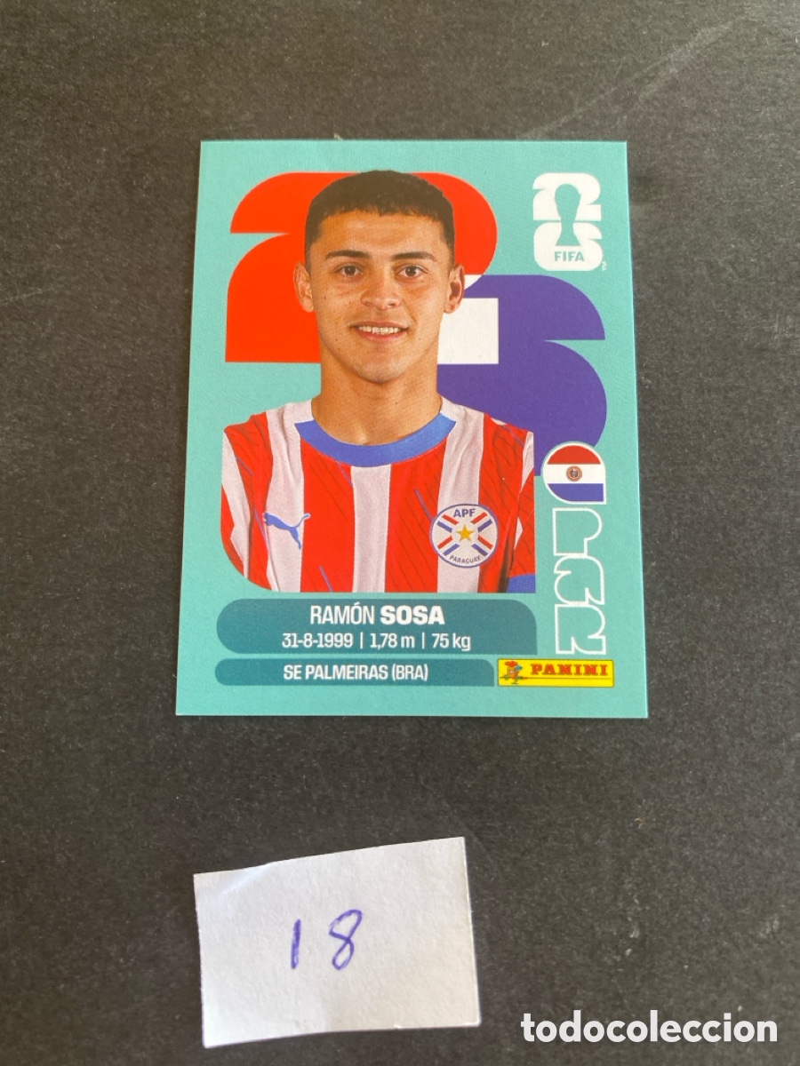 Cromos de F&uacute;tbol: Cromo Paraguay Mundial 2026 N* 18 nuevo
