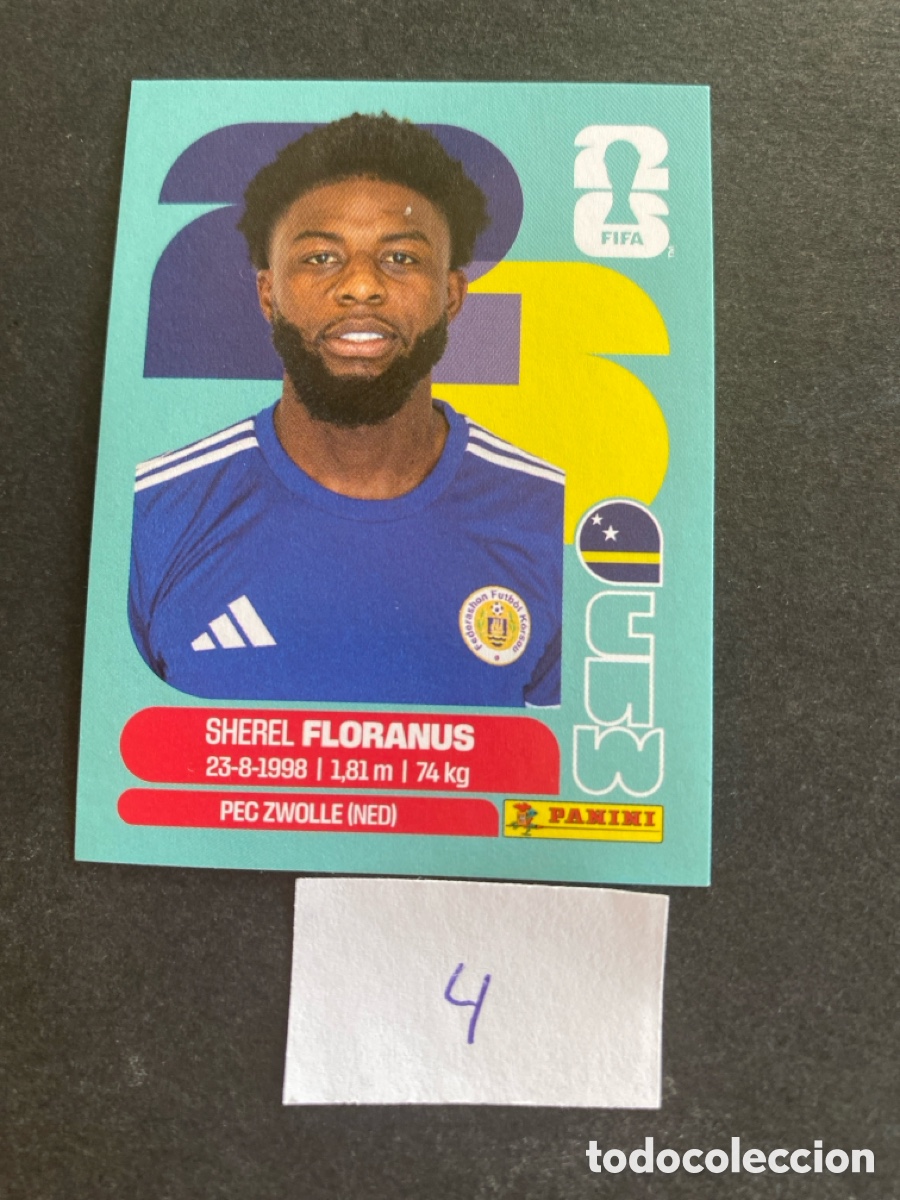 Cromos de F&uacute;tbol: Cromo Curazao Mundial 2026 N* 4 nuevo