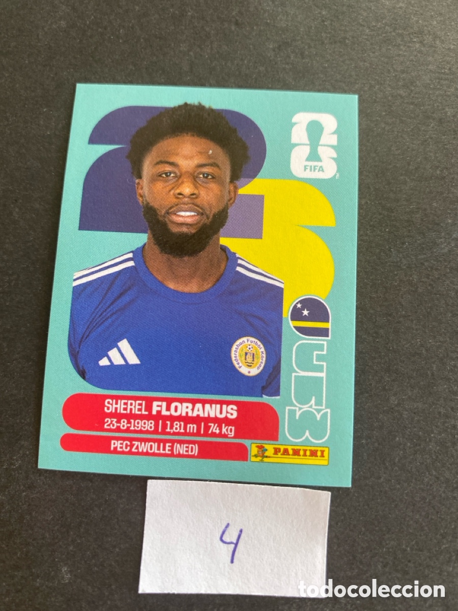 Cromos de F&uacute;tbol: Cromo Curazao Mundial 2026 N* 4 nuevo