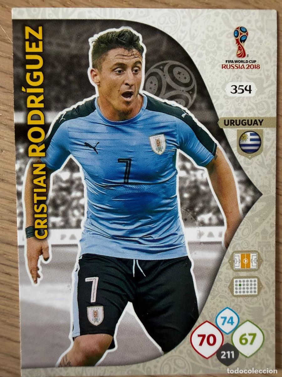 Cromos de F&uacute;tbol: 354 CRISTIAN RODRIGUEZ URUGUAY FIFA WORLD CUP RUSSIA 2018 RUSIA 18 ADRENALYN XL CARTA PANINI