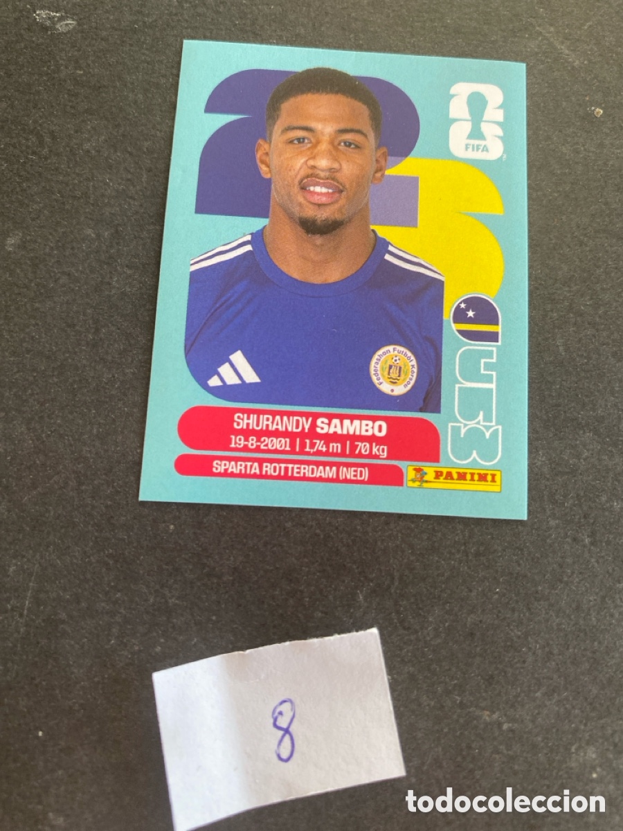 Cromos de F&uacute;tbol: Cromo Curazao Mundial 2026 N* 8 nuevo