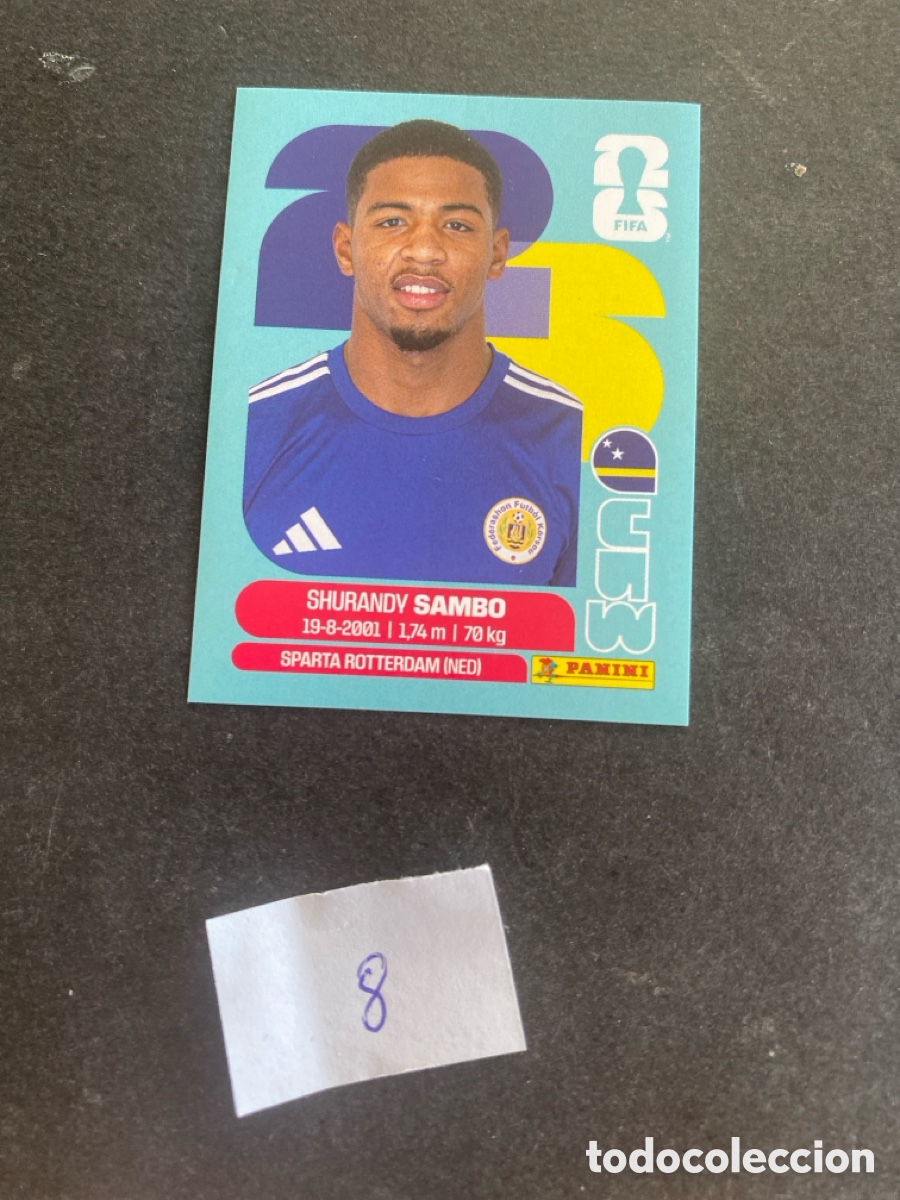 Cromos de F&uacute;tbol: Cromo Curazao Mundial 2026 N* 8 nuevo