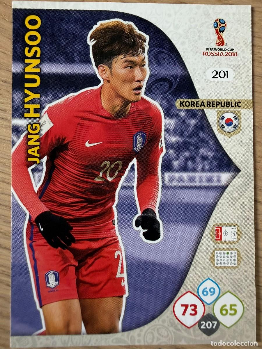 Cromos de F&uacute;tbol: 201 JANG HYUNSOO KOREA COREA FIFA WORLD CUP RUSSIA 2018 RUSIA 18 ADRENALYN XL CARTA PANINI