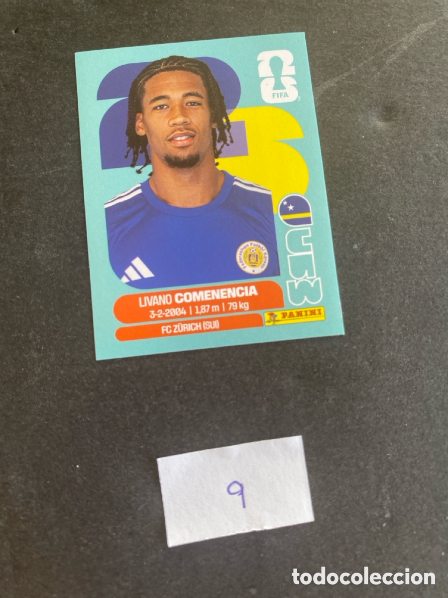 Cromos de F&uacute;tbol: Cromo Curazao Mundial 2026 N*9 nuevo