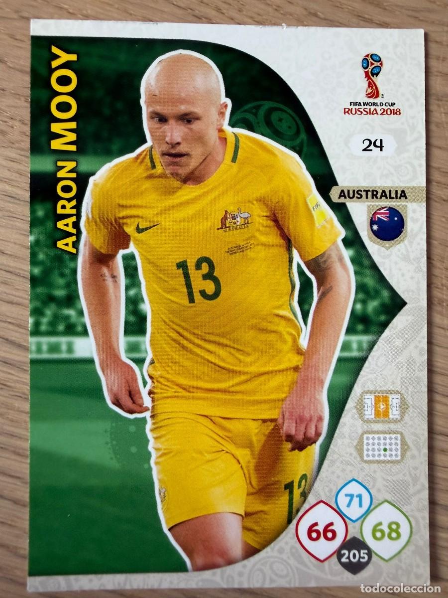 Cromos de F&uacute;tbol: 024 24 AARON MOOY AUSTRALIA FIFA WORLD CUP RUSSIA 2018 RUSIA 18 ADRENALYN XL CARTA PANINI