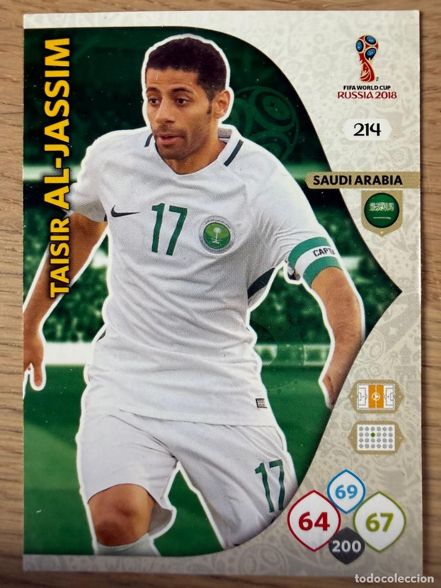 Figurine di Calcio: 214 AL JASSIM ARABIA SAUDI FIFA WORLD CUP RUSSIA 2018 RUSIA 18 ADRENALYN XL CARTA PANINI