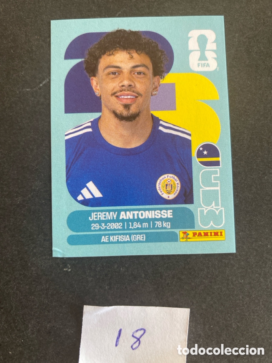 Cromos de F&uacute;tbol: Cromo Curazao Mundial 2026 N* 18 nuevo