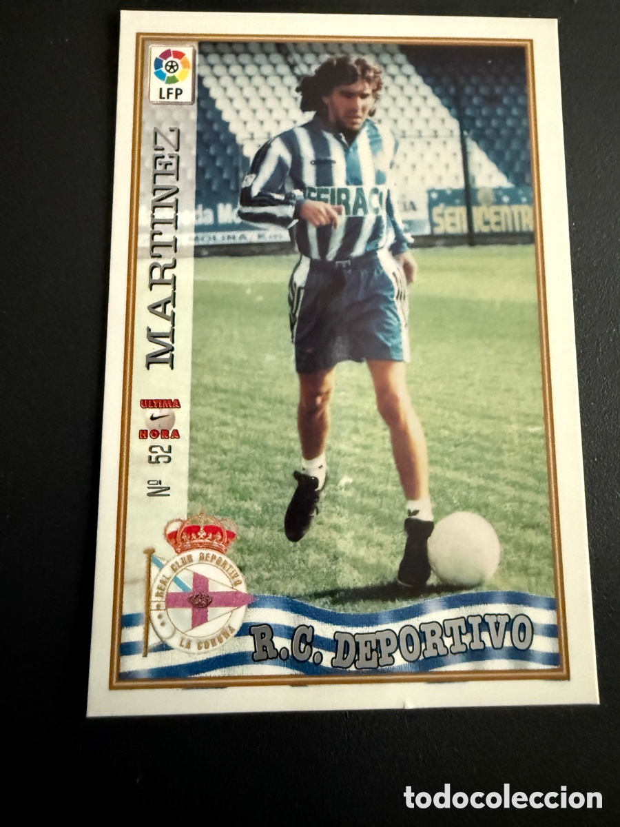 Cromos de F&uacute;tbol: MUNDICROMO 97-98. n 52. Ultima hora. MART&Iacute;NEZ