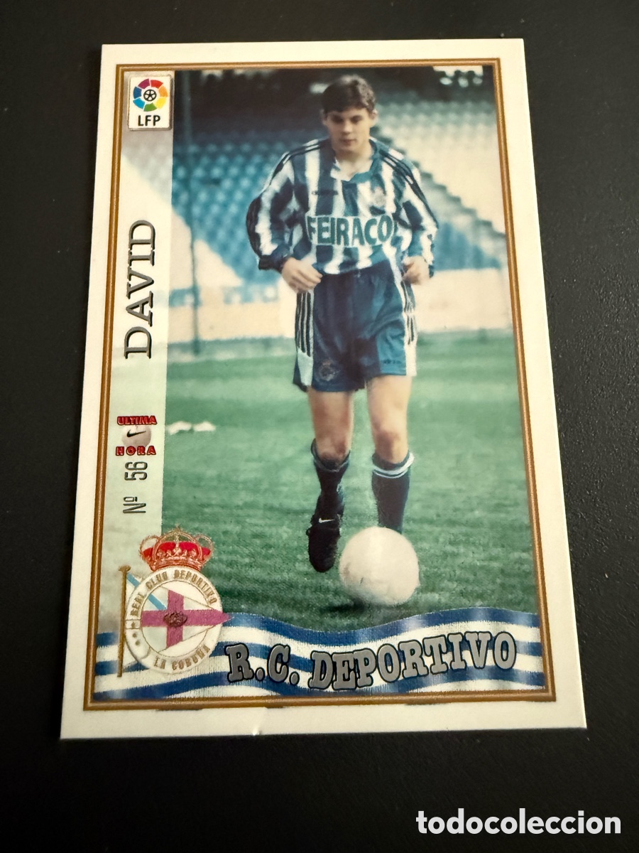 Cromos de F&uacute;tbol: MUNDICROMO 97-98. n 56. Ultima hora. DAVID