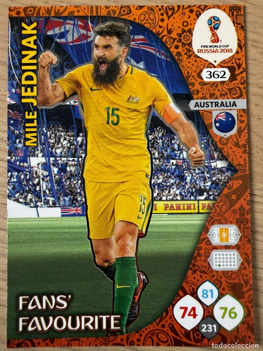 Cromos de F&uacute;tbol: 362 JEDINAK AUSTRALIA FANS FAVOURITE FIFA WORLD CUP RUSSIA 2018 RUSIA 18 ADRENALYN XL CARTA PANINI