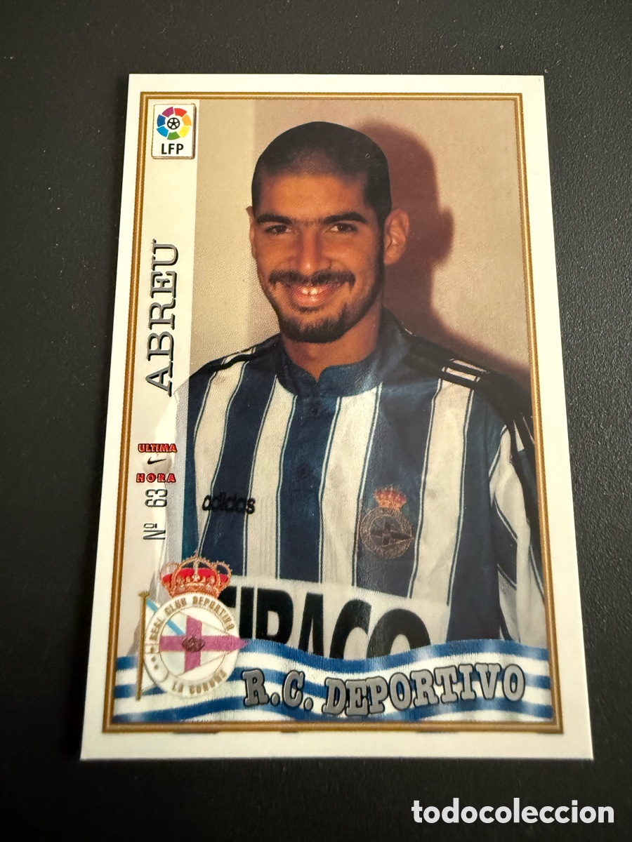 Cromos de F&uacute;tbol: MUNDICROMO 97-98. n 63. Ultima hora. ABREU