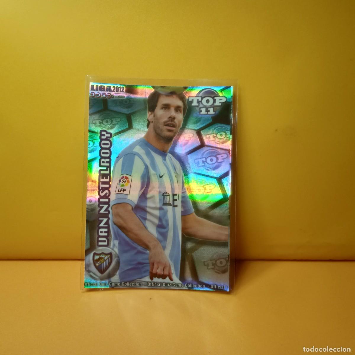Cromos de F&uacute;tbol: MUNDICROMO 2011 2012 11 12 BRILLO RAYAS TOP M&Aacute;LAGA C.F VAN NISTELROOY 636