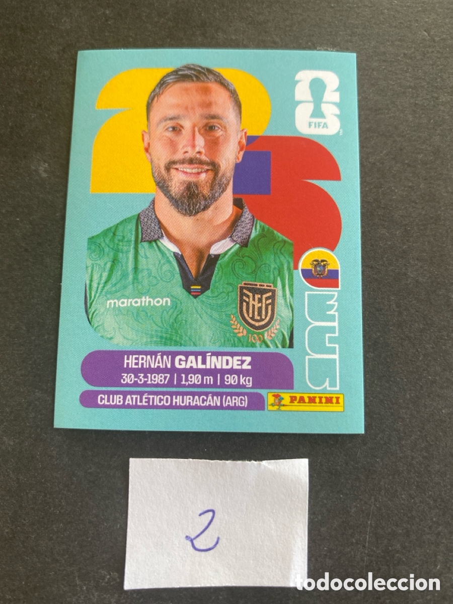 Cromos de F&uacute;tbol: Cromo Ecuador Mundial 2026 N* 2 nuevo