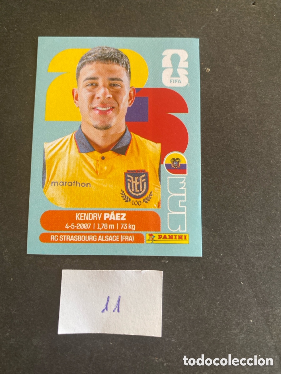 Cromos de F&uacute;tbol: Cromo Ecuador Mundial 2026 N* 11 nuevo