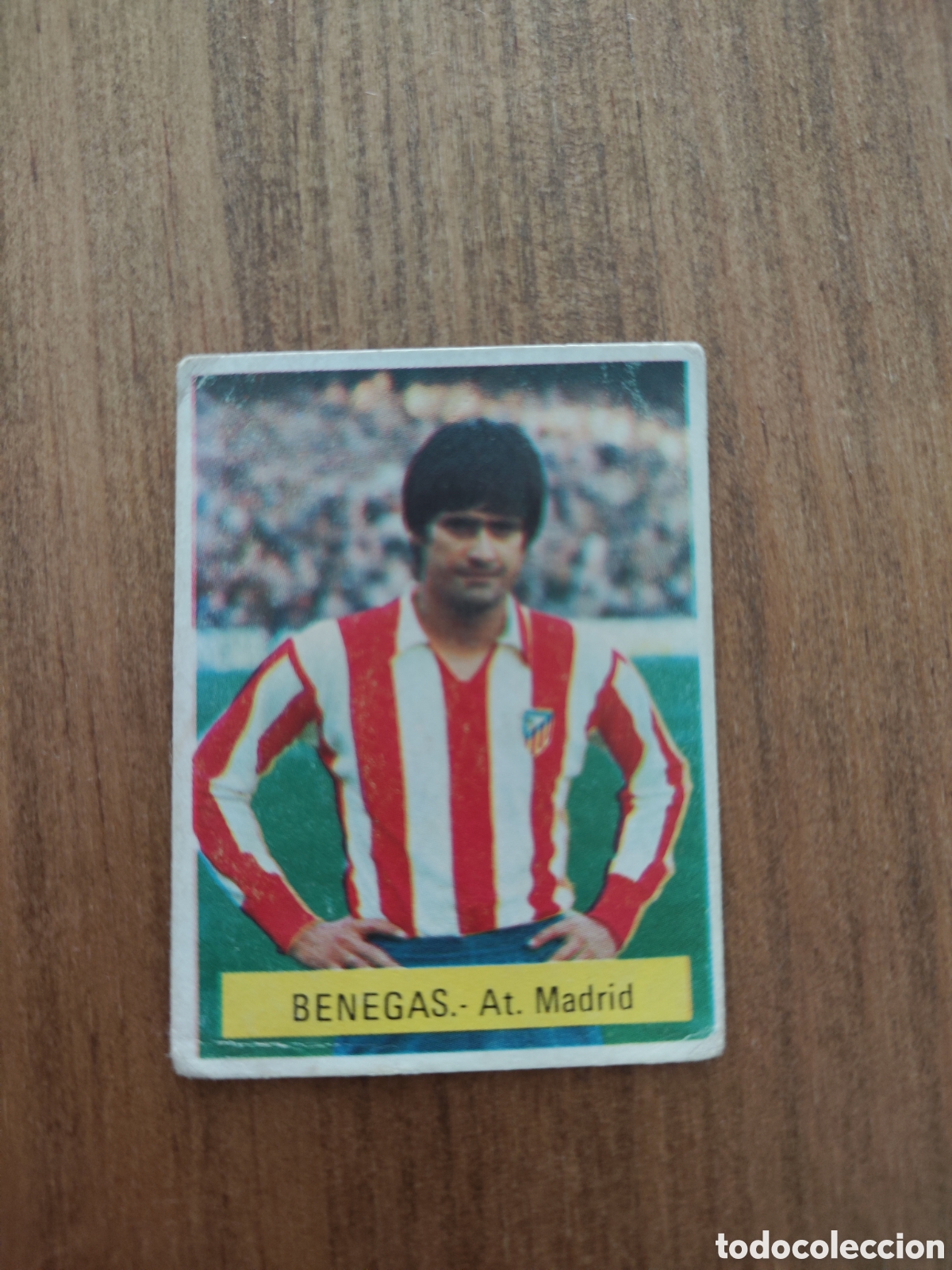 Cromos de F&uacute;tbol: Fini 75 76 sin pegar dep&oacute;sito MU Atl&eacute;tico Madrid Becerra