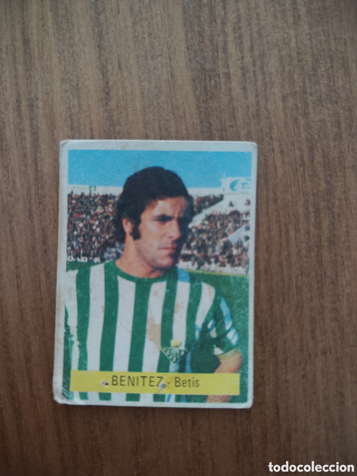 Cromos de F&uacute;tbol: Fini 75 76 sin pegar dep&oacute;sito MU Real Betis Ben&iacute;tez