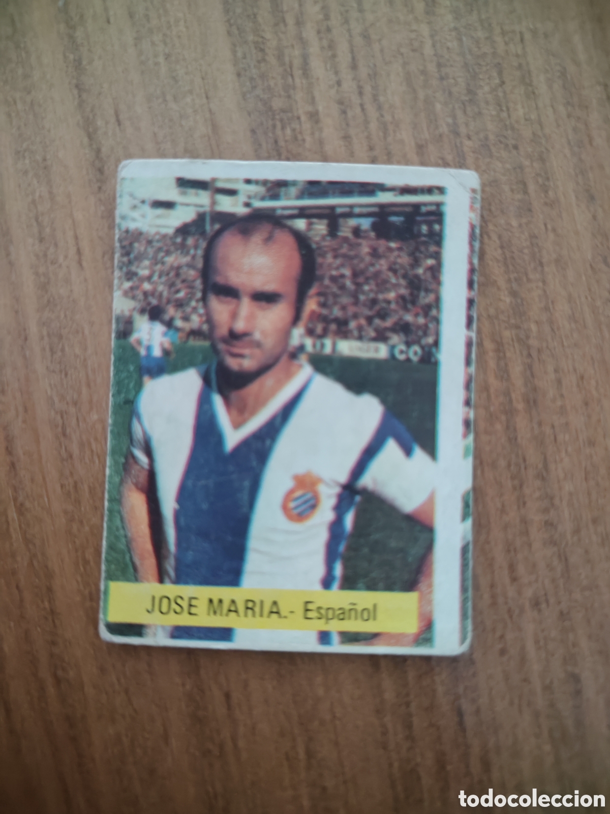Cromos de F&uacute;tbol: Fini 75 76 sin pegar dep&oacute;sito MU Espa&ntilde;ol Jos&eacute; Mar&iacute;a