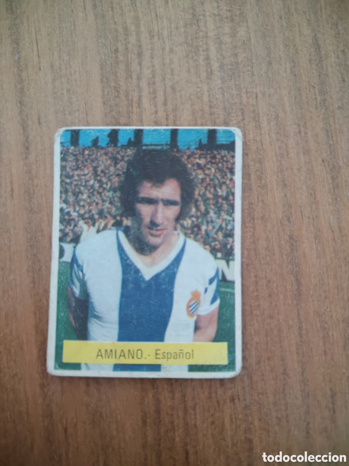 Cromos de F&uacute;tbol: Fini 75 76 sin pegar dep&oacute;sito MU Espa&ntilde;ol Amiano