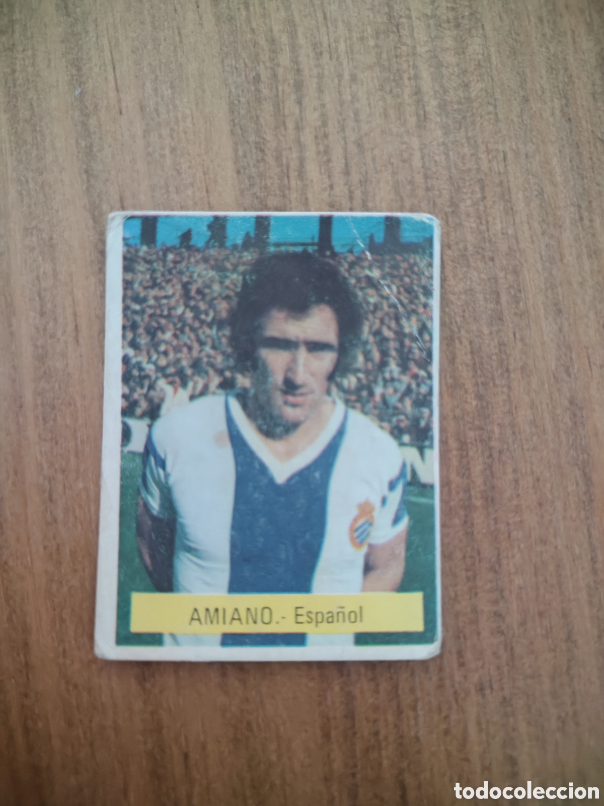 Cromos de F&uacute;tbol: Fini 75 76 sin pegar dep&oacute;sito MU Espa&ntilde;ol Amiano