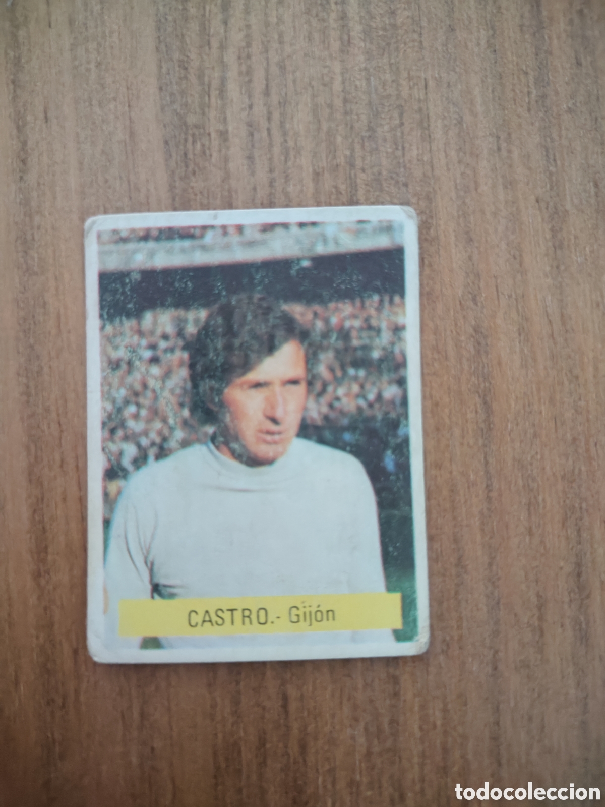 Cromos de F&uacute;tbol: Fini 75 76 sin pegar dep&oacute;sito MU Sporting Gij&oacute;n Castro