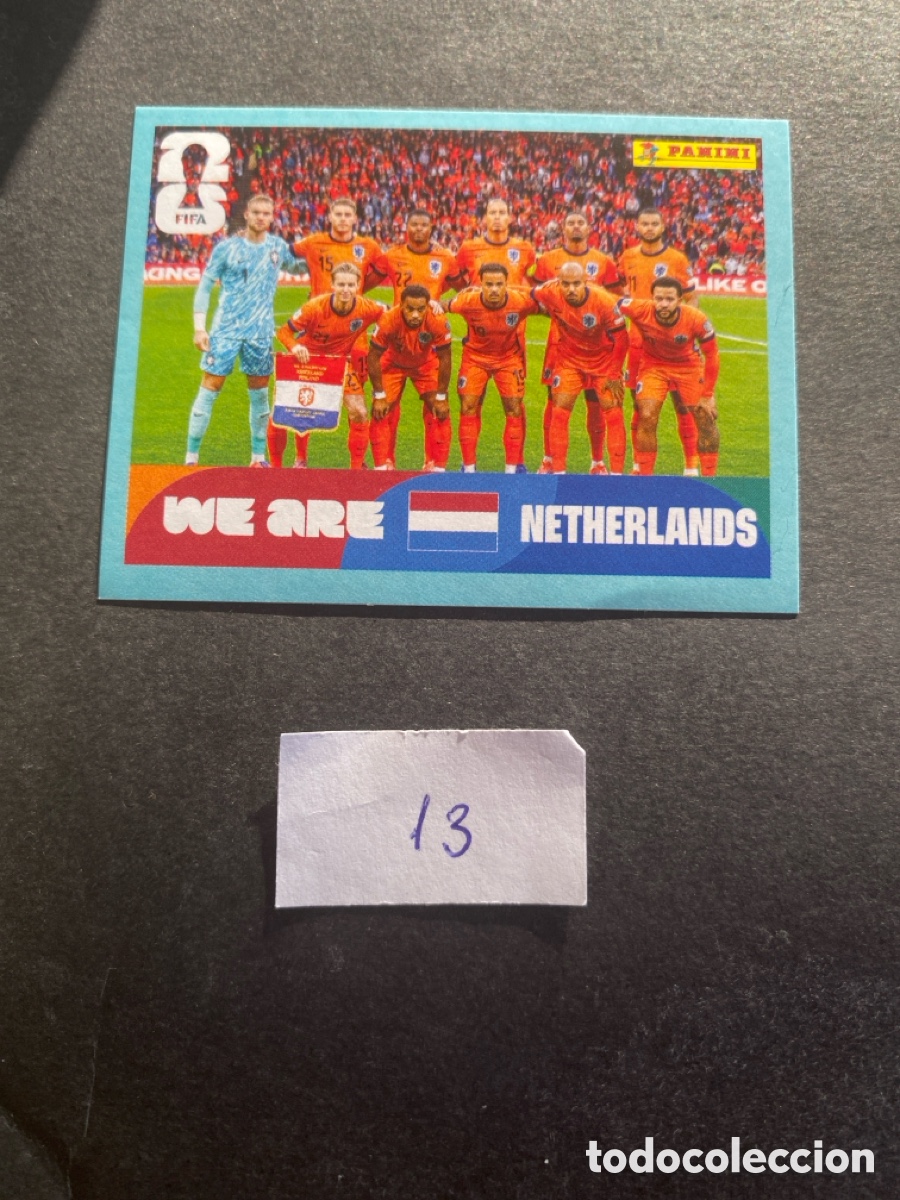 Figurine di Calcio: Cromo Holanda Mundial 2026 N* 13 nuevo