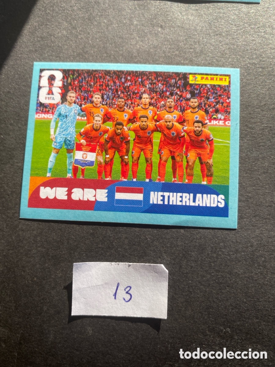 Figurine di Calcio: Cromo Holanda Mundial 2026 N* 13 nuevo