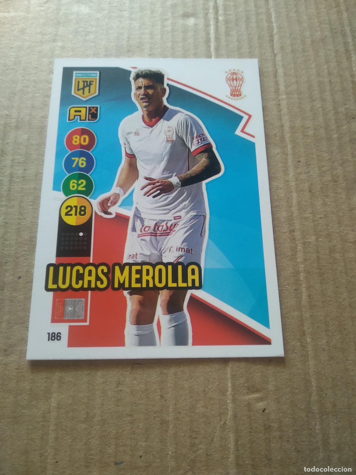 Cromos de F&uacute;tbol: 186 LUCAS MEROLLA HURACAN CROMO FUTBOL ARGENTINO PANINI LIGA ARGENTINA 2021 ADRENALYN