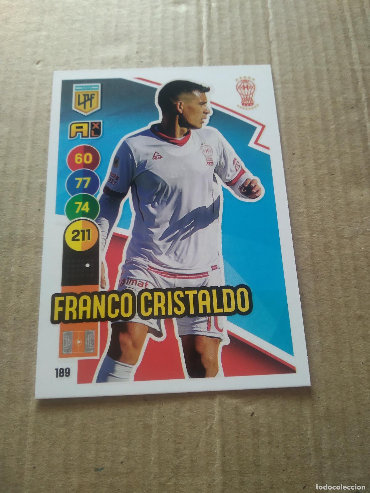Cromos de F&uacute;tbol: 189 FRANCO CRISTALDO HURACAN CROMO FUTBOL ARGENTINO PANINI LIGA ARGENTINA 2021 ADRENALYN