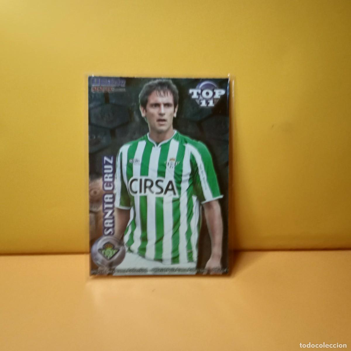 Cromos de F&uacute;tbol: MUNDICROMO 2011 2012 11 12 BRILLO LISO AZUL TOP REAL BETIS SANTA CRUZ 637