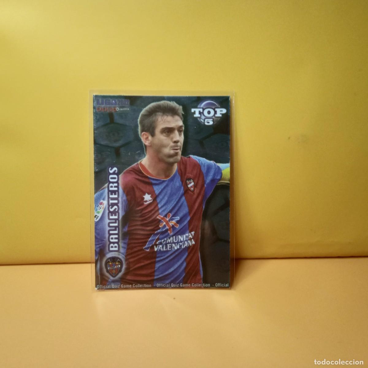 Cromos de F&uacute;tbol: MUNDICROMO 2011 2012 11 12 BRILLO LISO AZUL TOP LEVANTE U.D BALLESTEROS 572