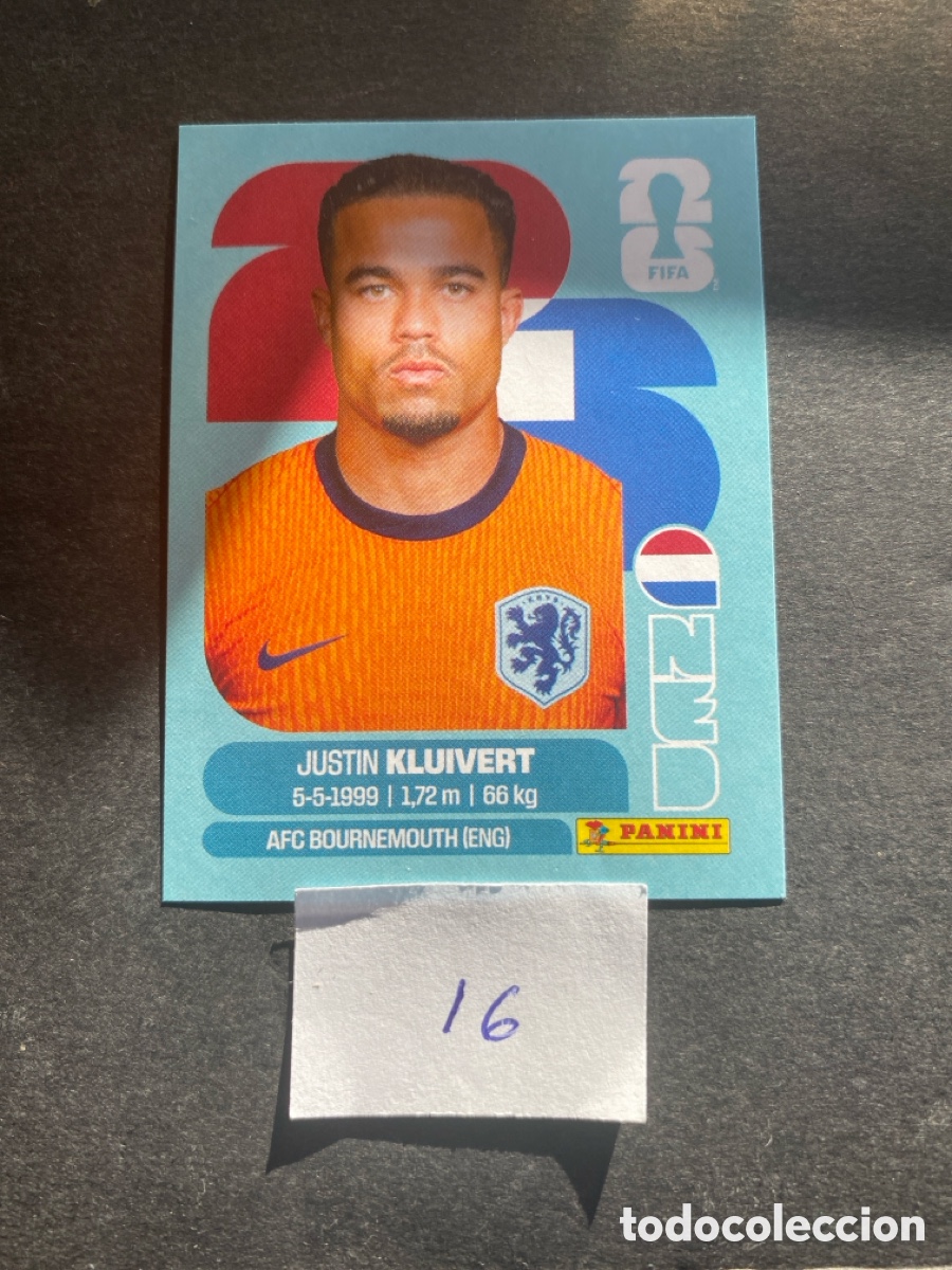 Cromos de F&uacute;tbol: Cromo Holanda Mundial 2026 N* 16 nuevo