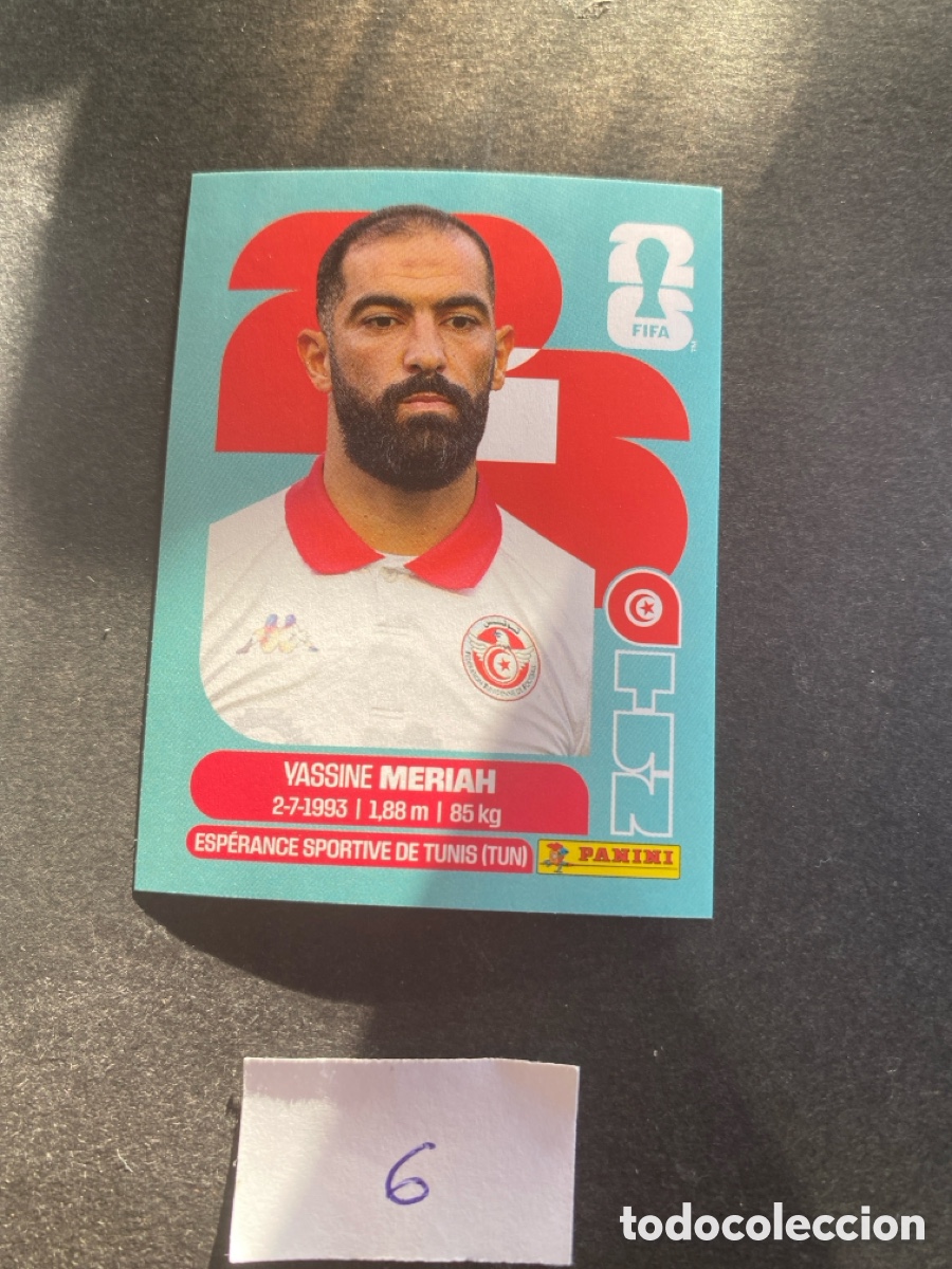 Cromos de F&uacute;tbol: Cromo Tunez Mundial 2026 N* 6 nuevo