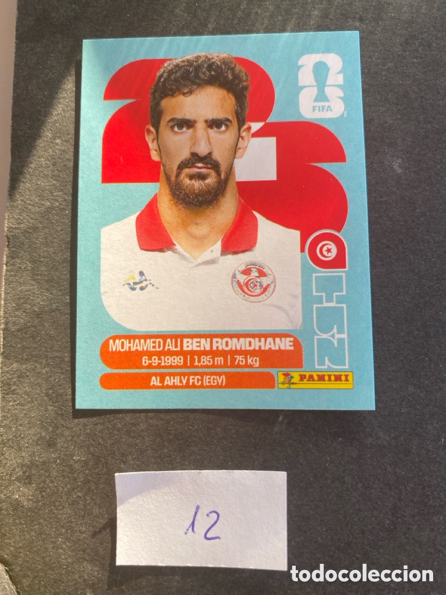 Cromos de F&uacute;tbol: Cromo Tunez Mundial 2026 N* 12 nuevo