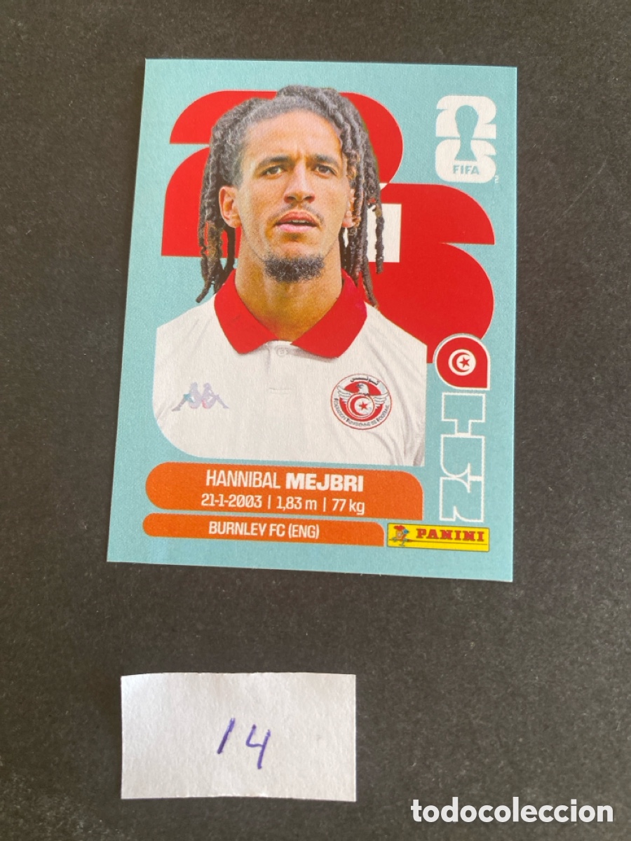Cromos de F&uacute;tbol: Cromo Tunez Mundial 2026 N* 14 nuevo