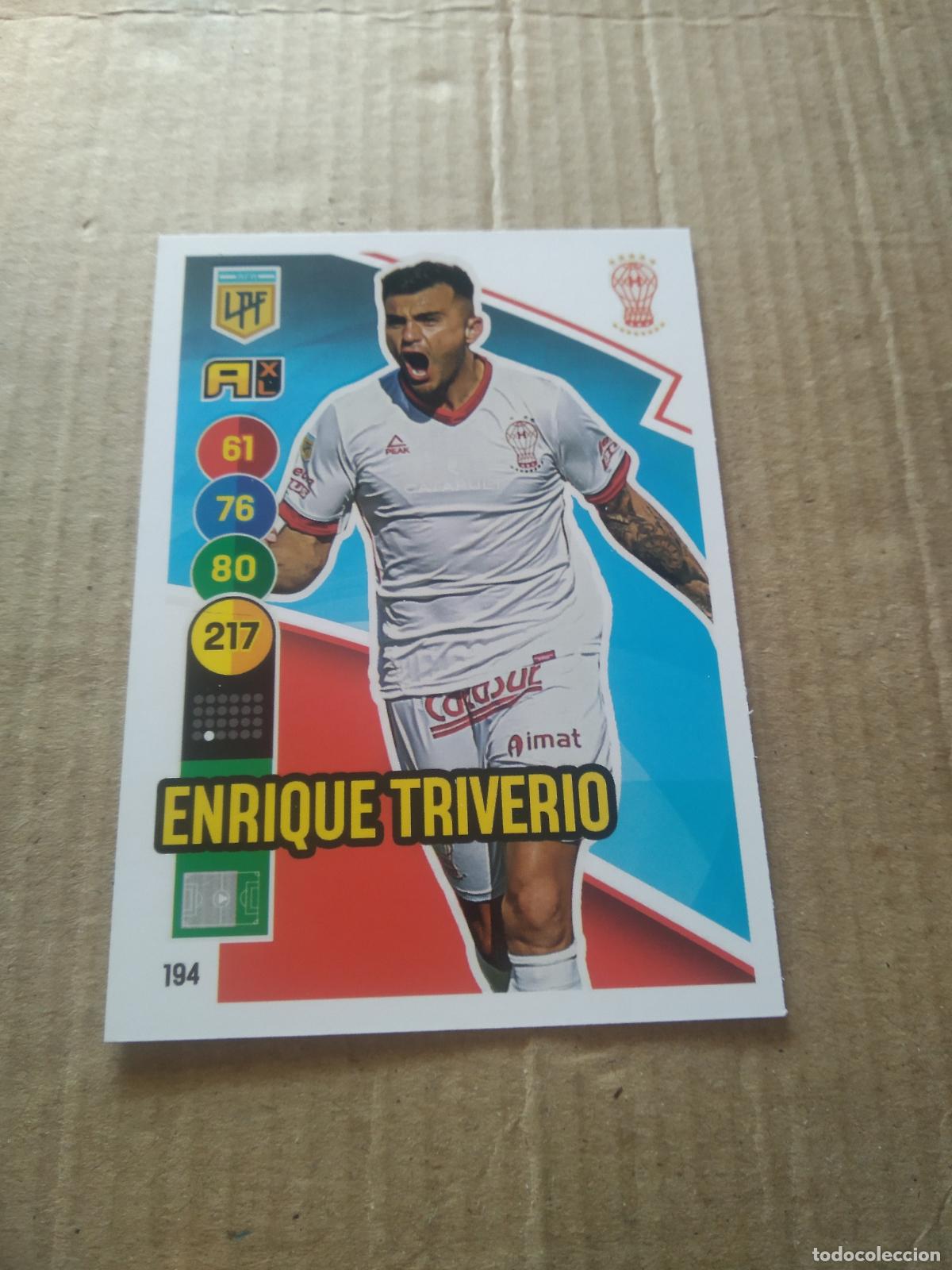Cromos de F&uacute;tbol: 194 HENRIQUE TRIVERIO HURACAN CROMO FUTBOL ARGENTINO PANINI LIGA ARGENTINA 2021 ADRENALYN