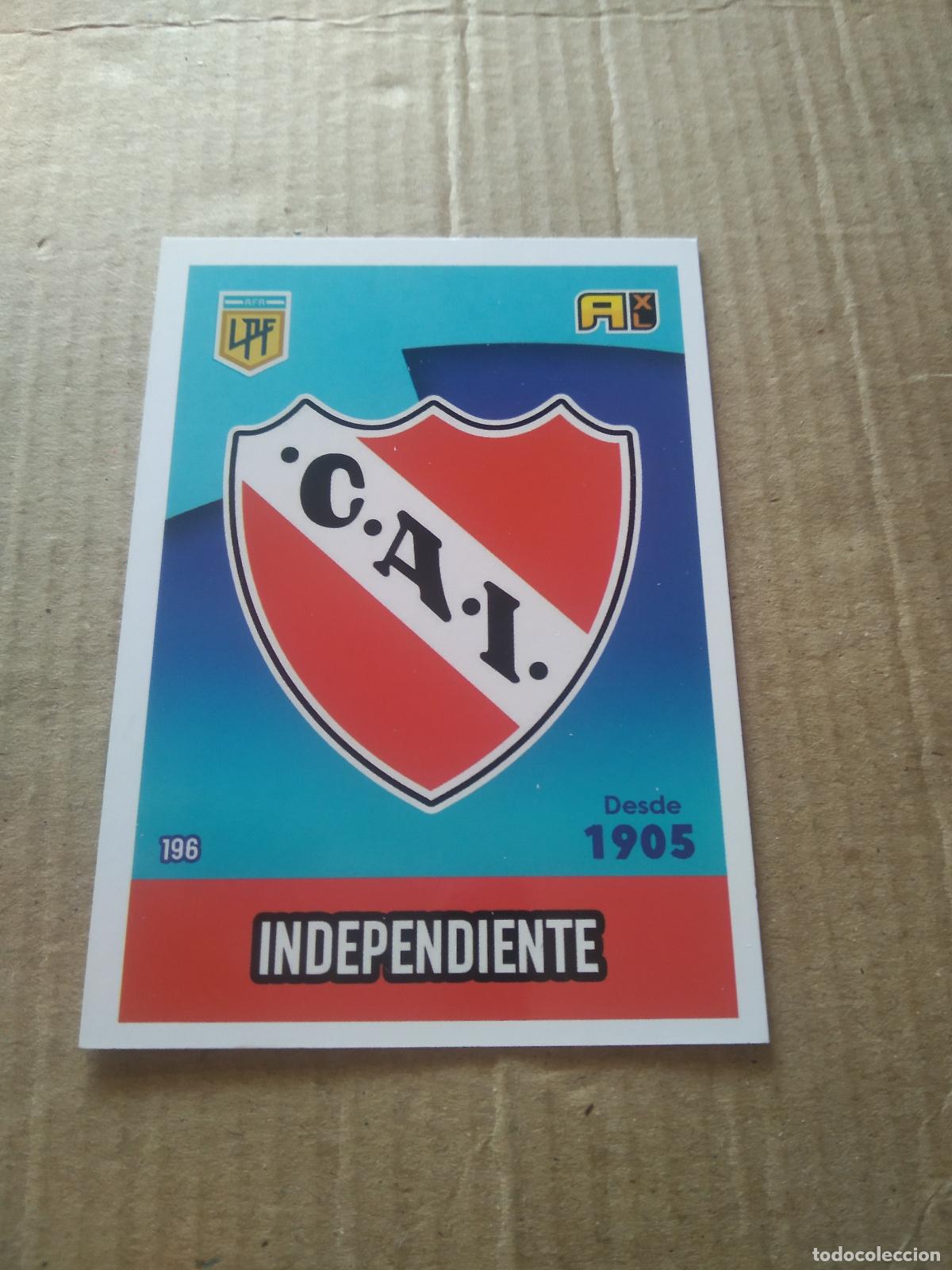 Cromos de F&uacute;tbol: 196 ESCUDO INDEPENDIENTE CROMO FUTBOL ARGENTINO PANINI LIGA ARGENTINA 2021 ADRENALYN