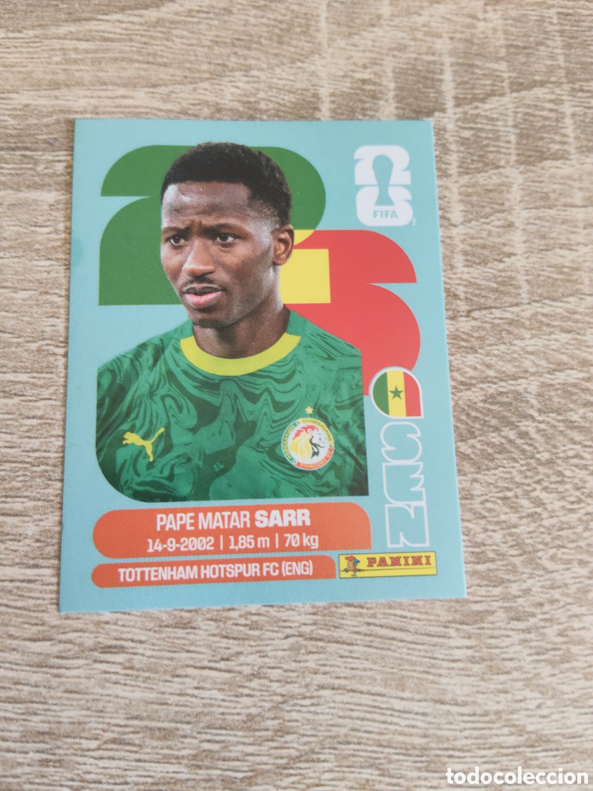 Cromos de F&uacute;tbol: Panini mundial 2026 SEN 10 Pape Matar Sarr Senegal