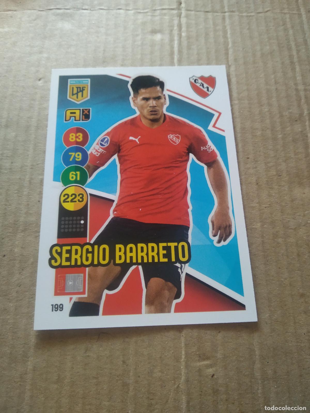 Cromos de F&uacute;tbol: 199 SERGIO BARRETO INDEPENDIENTE CROMO FUTBOL ARGENTINO PANINI LIGA ARGENTINA 2021 ADRENALYN