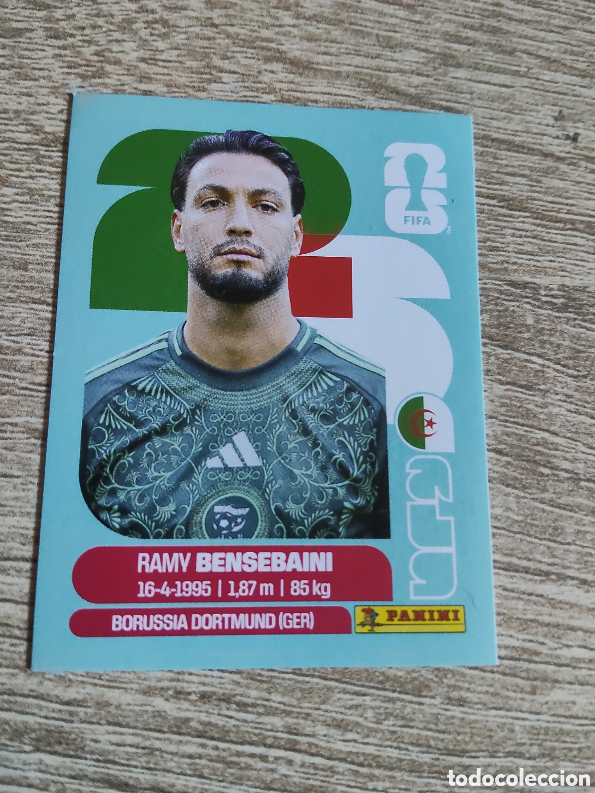 Cromos de F&uacute;tbol: Panini mundial 2026 ALG 3 Ramy Bensebaini Argelia