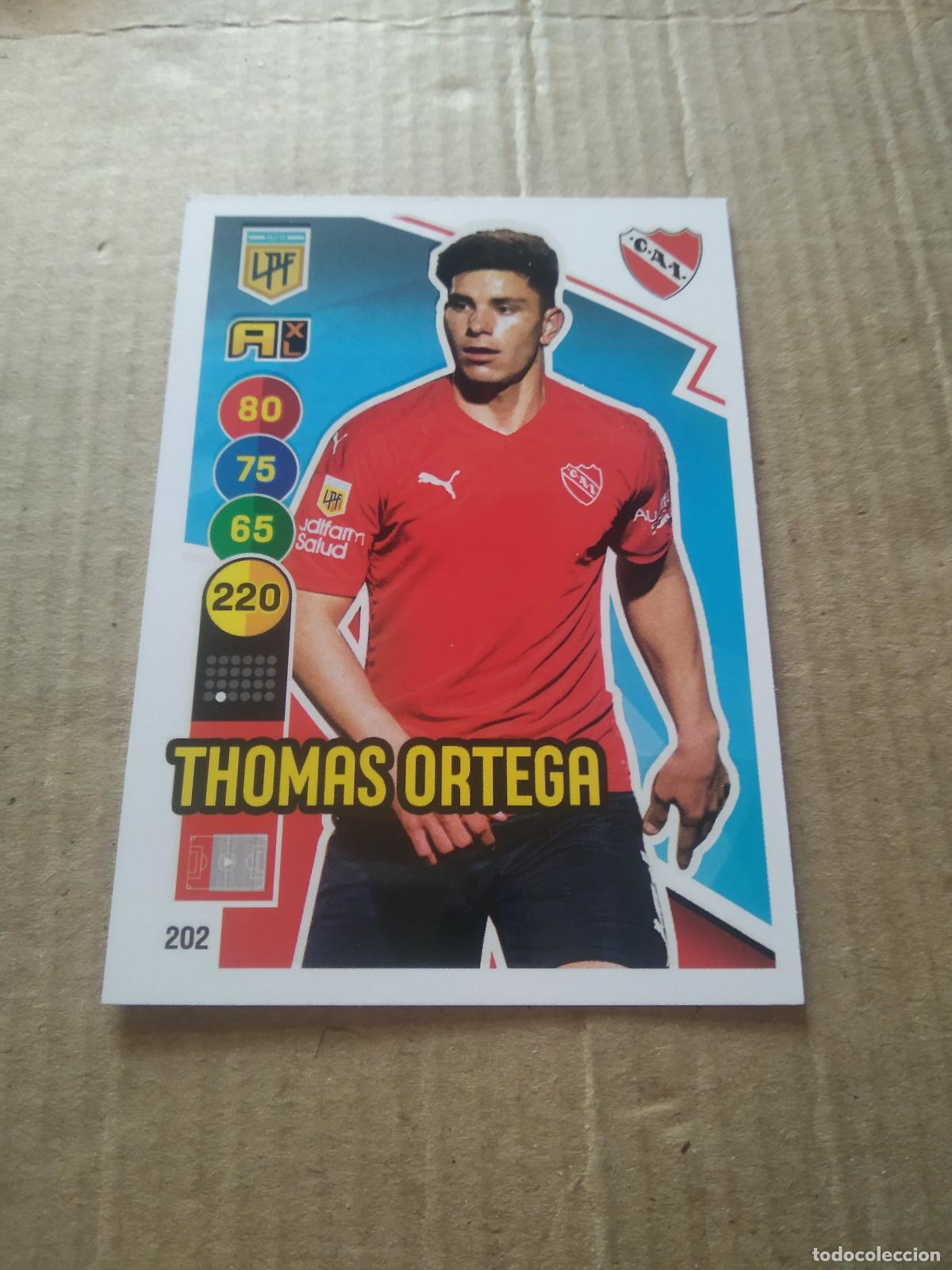 Cromos de F&uacute;tbol: 202 THOMAS ORTEGA INDEPENDIENTE CROMO FUTBOL ARGENTINO PANINI LIGA ARGENTINA 2021 ADRENALYN