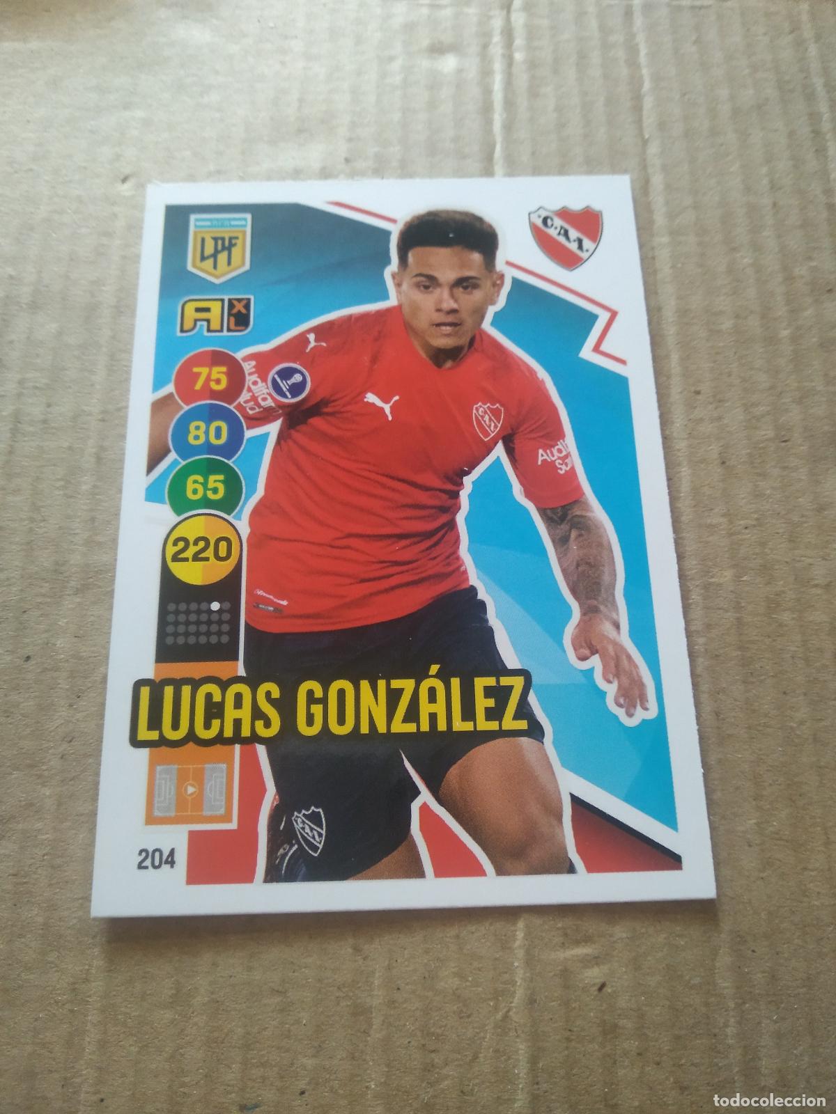 Cromos de F&uacute;tbol: 204 LUCAS GONZALEZ INDEPENDIENTE CROMO FUTBOL ARGENTINO PANINI LIGA ARGENTINA 2021 ADRENALYN