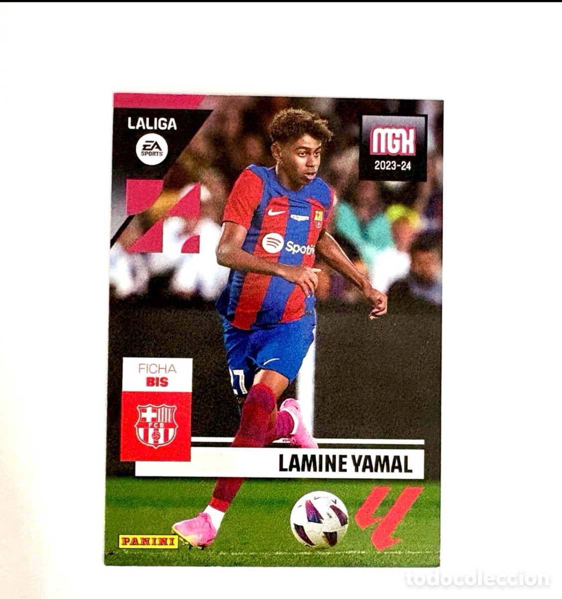 Cromos de F&uacute;tbol: Rookie Lamine Yamal #108BIS 108 bis FC Barcelona Panini Megacracks 2023 2024 23 24