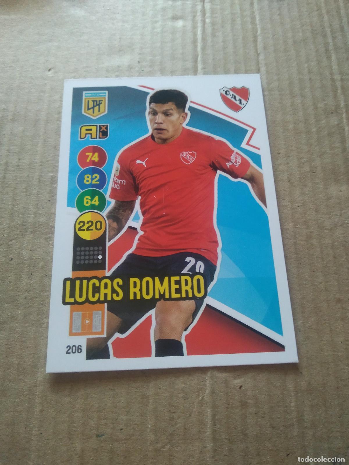 Cromos de F&uacute;tbol: 206 LUCAS ROMERO INDEPENDIENTE CROMO FUTBOL ARGENTINO PANINI LIGA ARGENTINA 2021 ADRENALYN