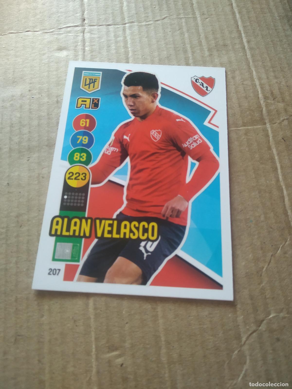 Cromos de F&uacute;tbol: 207 ALAN VELASCO INDEPENDIENTE CROMO FUTBOL ARGENTINO PANINI LIGA ARGENTINA 2021 ADRENALYN