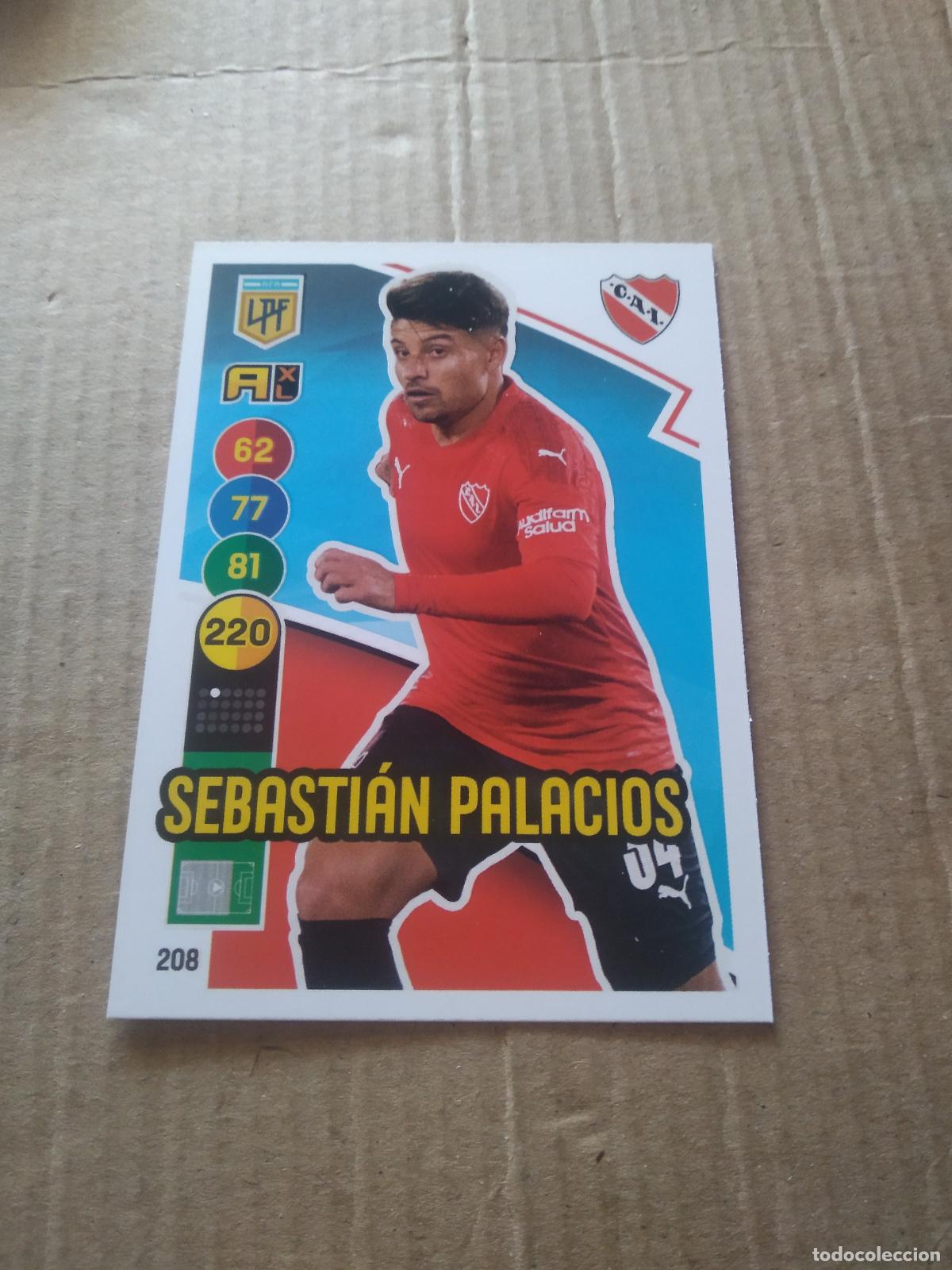 Cromos de F&uacute;tbol: 208 SEBASTIAN PALACIOS INDEPENDIENTE CROMO FUTBOL ARGENTINO PANINI LIGA ARGENTINA 2021 ADRENALYN