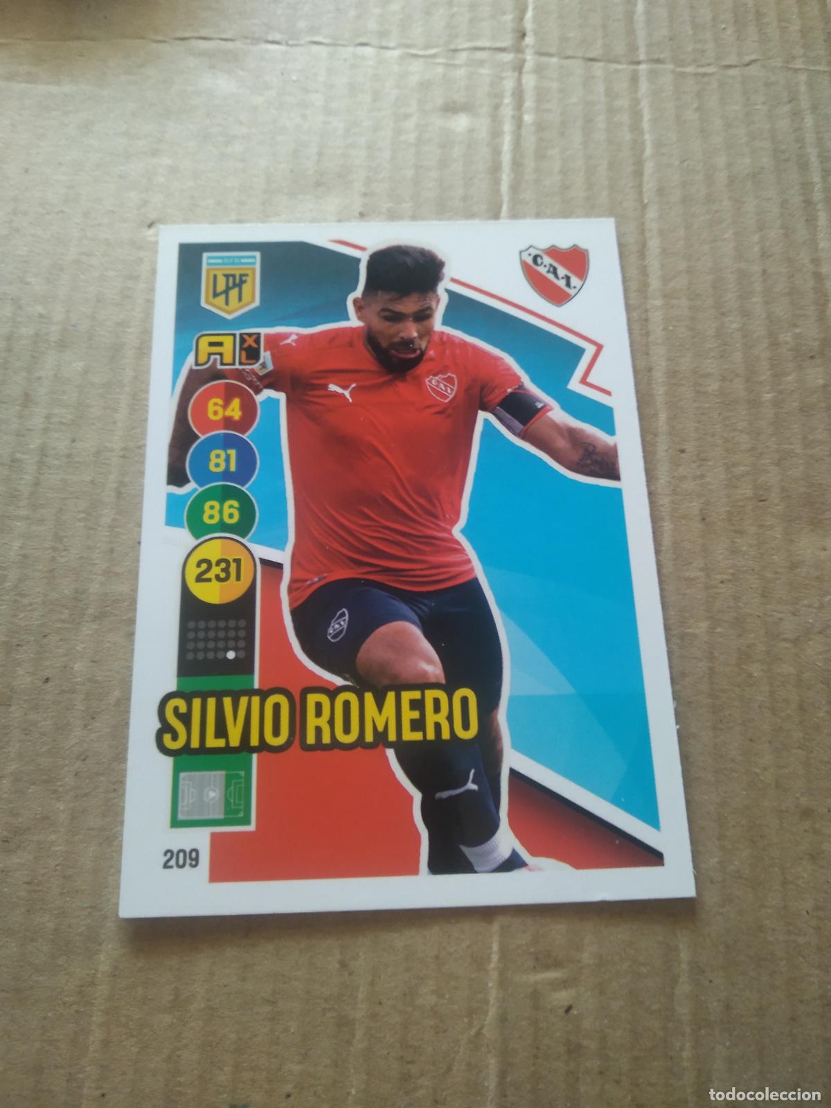 Cromos de F&uacute;tbol: 209 SILVIO ROMERO INDEPENDIENTE CROMO FUTBOL ARGENTINO PANINI LIGA ARGENTINA 2021 ADRENALYN
