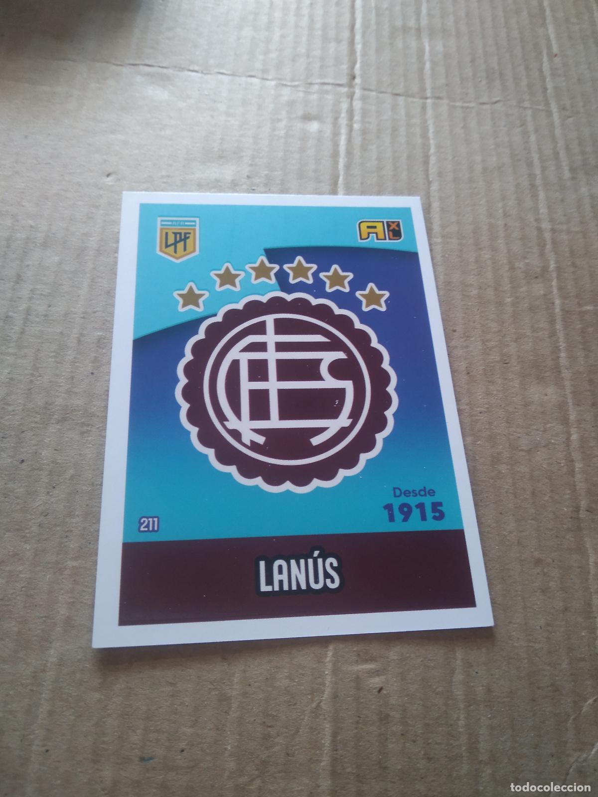 Cromos de F&uacute;tbol: 211 ESCUDO LANUS CROMO FUTBOL ARGENTINO PANINI LIGA ARGENTINA 2021 ADRENALYN