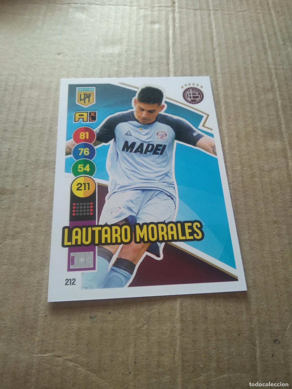 Cromos de F&uacute;tbol: 212 LAUTARO MORALES LANUS CROMO FUTBOL ARGENTINO PANINI LIGA ARGENTINA 2021 ADRENALYN